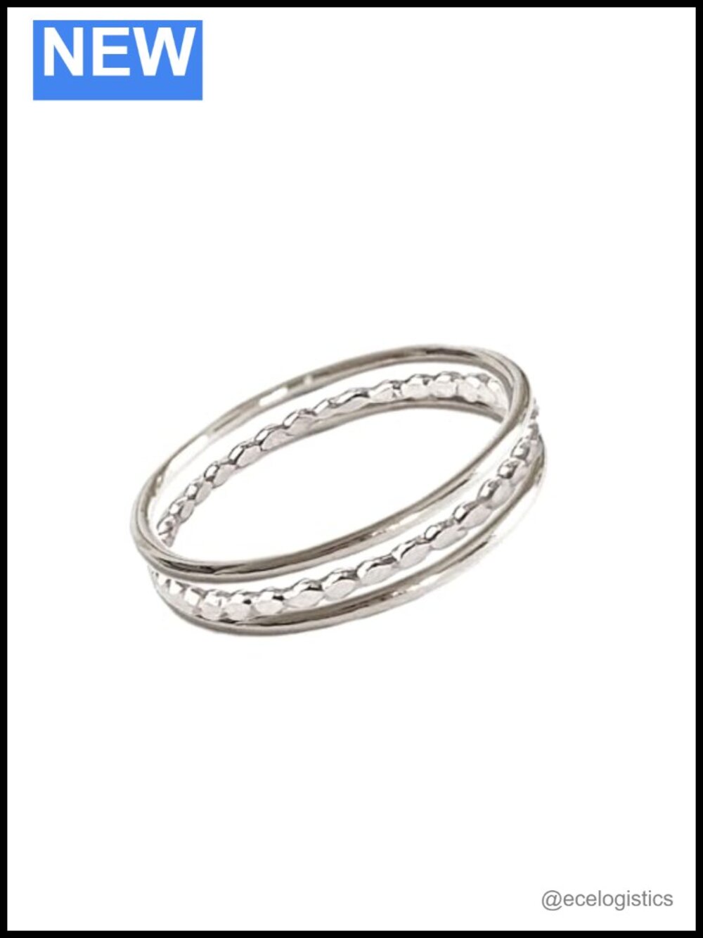 Mini Bitsy Stacking Rings 14K Gold Filled Sterling Silver 3pc